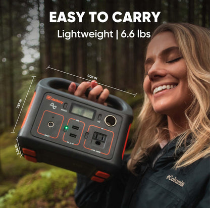 Jackery Portable Power Station Explorer 240, 240Wh Backup Lithium Battery, 110V/200W Pure Sine Wave AC Outlet, Solar Generator for Outdoors Camping Travel Hunting Emergency (Solar Panel Optional)