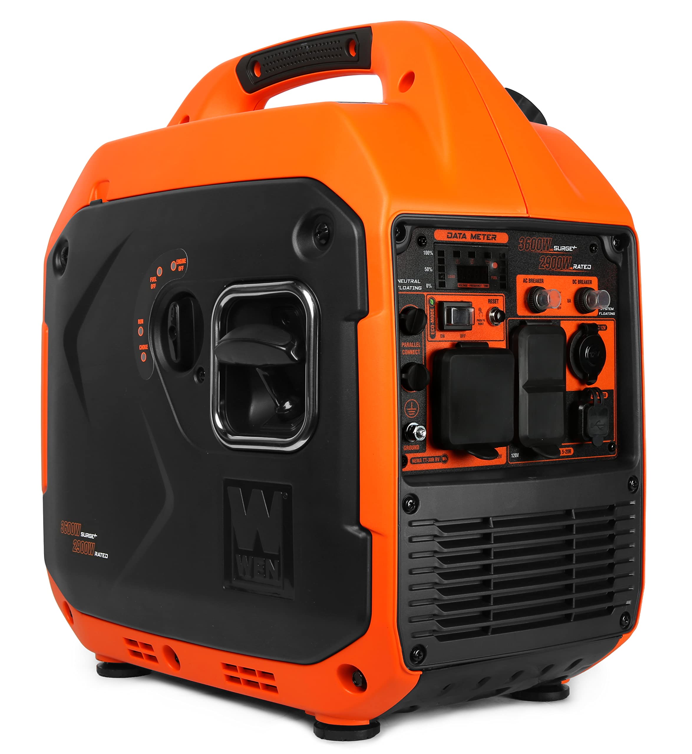 WEN 3600-Watt Portable Inverter Generator, RV-Ready, Quiet and Lightweight with Fuel Shut Off (56360i)